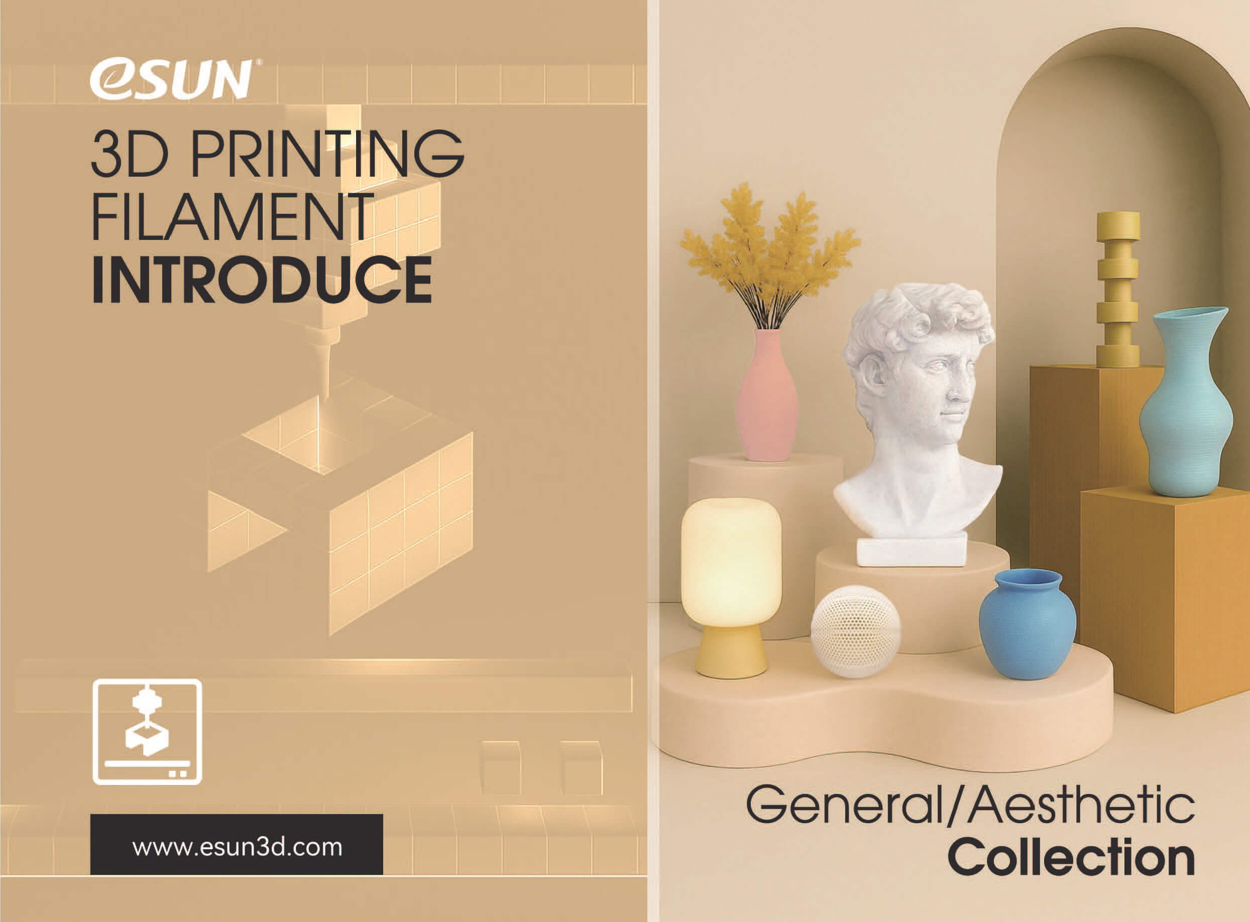eSUN 3D GeneralAesthetic Collection Materials Products Introduction