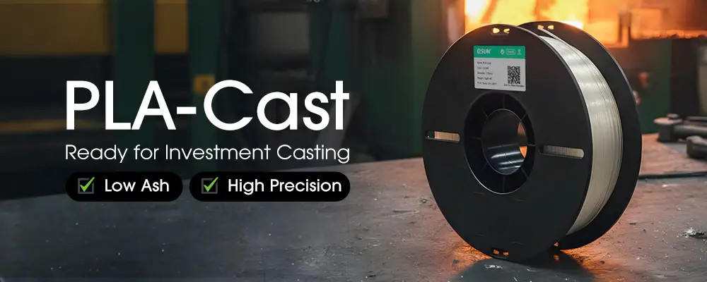 PLA-Cast——Low Ash. High Precision. Ready for Investment Casting