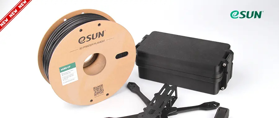 ABS+Carbon Fiber=Performance Up ! eSUN’s New Filament eABS-CF Officially Launched